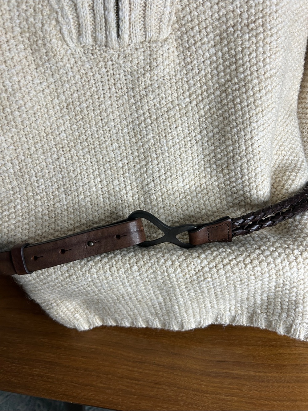 Braided Leather Women’s Belt - Made in Italy